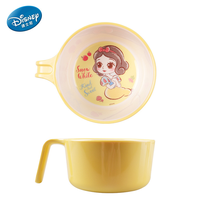 Vajilla infantil auténtica, plato dividido, tazón de resina de melamina con dibujos animados, tazón para comer para bebés, tazón resistente a caídas y al calor