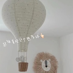 北欧ins子供部屋手作り布芸熱気球ペンダントホーム装飾バルーンランプカバーペンダント雰囲気