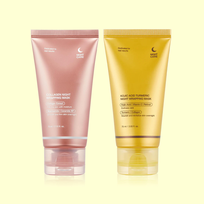 姜黄胶原蛋白撕拉面膜Turmeric OvernightWrapping Peel Off Mask|undefined
