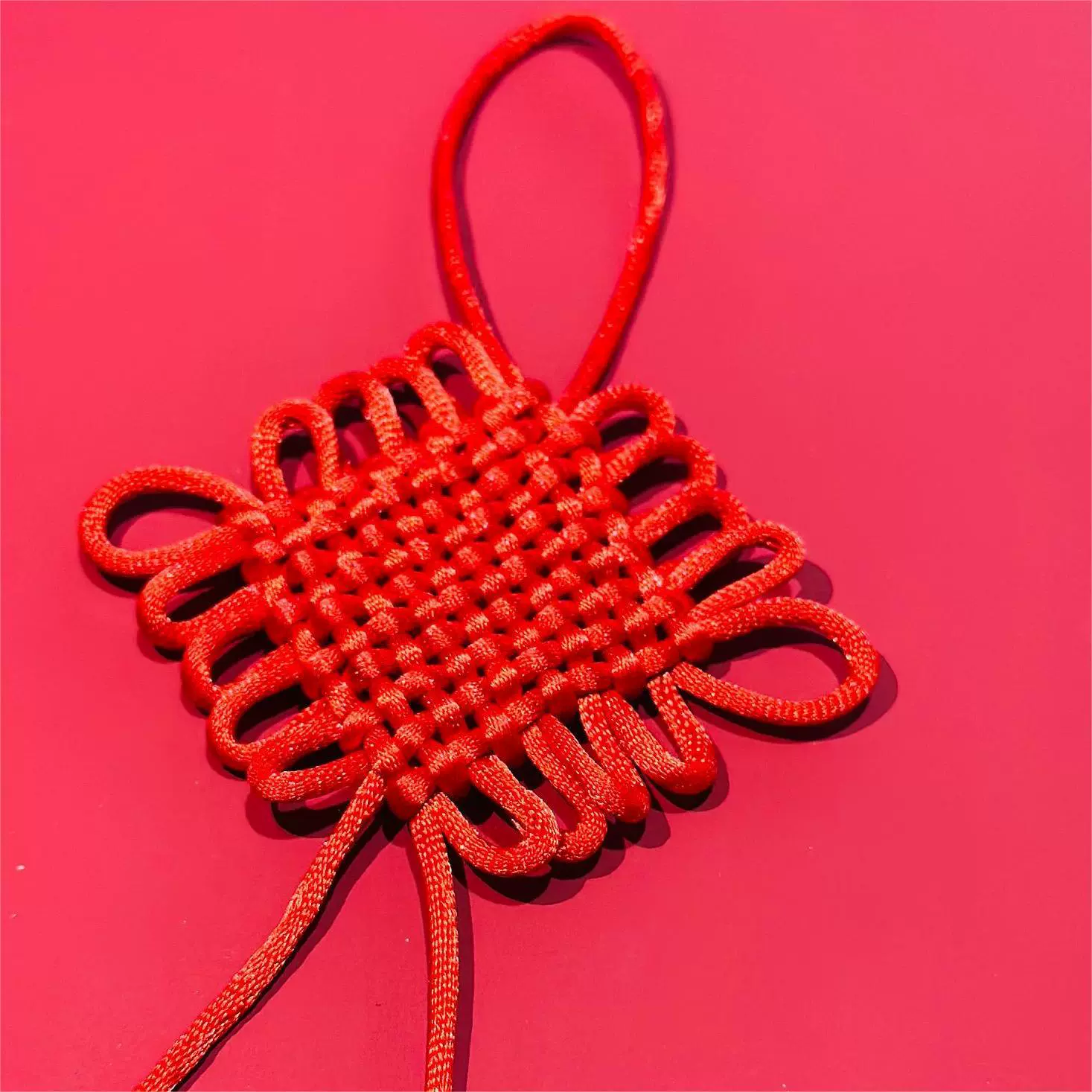 中国结大号四号线十盘半成品单结中国结厂家批发4号10盘单结