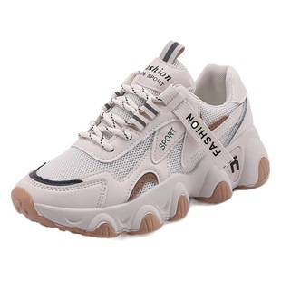 2024 spring new breathable clunky shoes for women Korean style sneaker ins platform running shoes for students 508