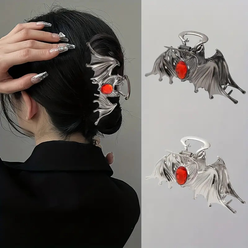ハロウィーンの髪飾りコウモリはルビーを挟んで髪を挟んでサメを挟んで暗い髪飾り卸売りをします。|undefined