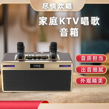 厂家家庭KTV套装隐藏式无线麦克风蓝牙音箱60W大功率家用电视音响