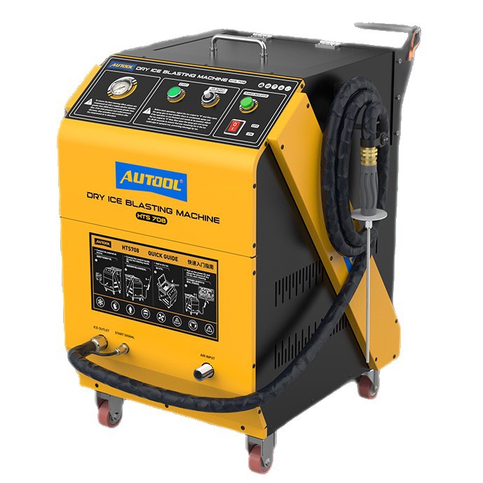 Máquina de limpieza con hielo seco Autool HTS708 para la cámara de combustión del motor del coche para eliminar los depósitos de carbono en la admisión.