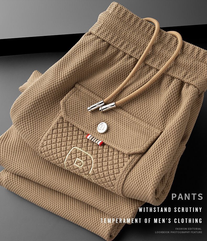 Jesenné pánske ležérne nové kórejské vydanie 2023 Trendové, módne, všestranné, priliehavé, módne športové nohavice pre mužov_voghion.com