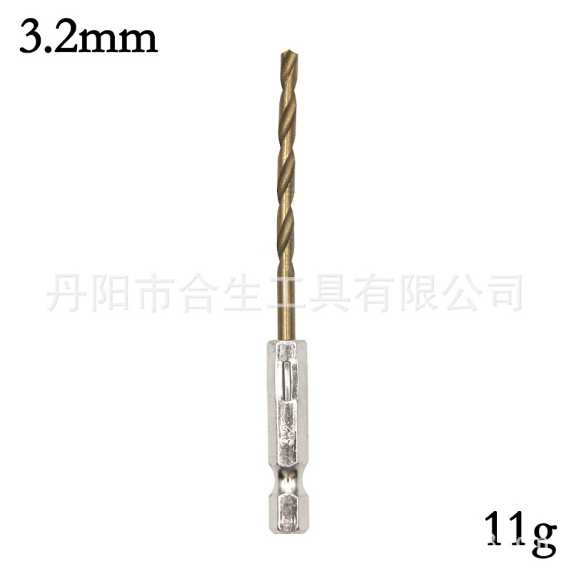 六角ハンドル13pcチタンメッキ麻花ドリル1.5-6.5mm電気ドリルドライバードリル風ドリルセット|undefined