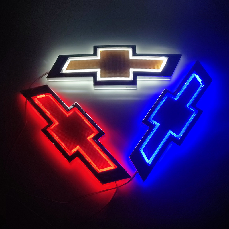 Aplicable a CHEVROLET logotipo luminoso Cruze CHEVROLET logotipo del coche luz trasera logo luz fría luz luminosa logotipo del coche 5D