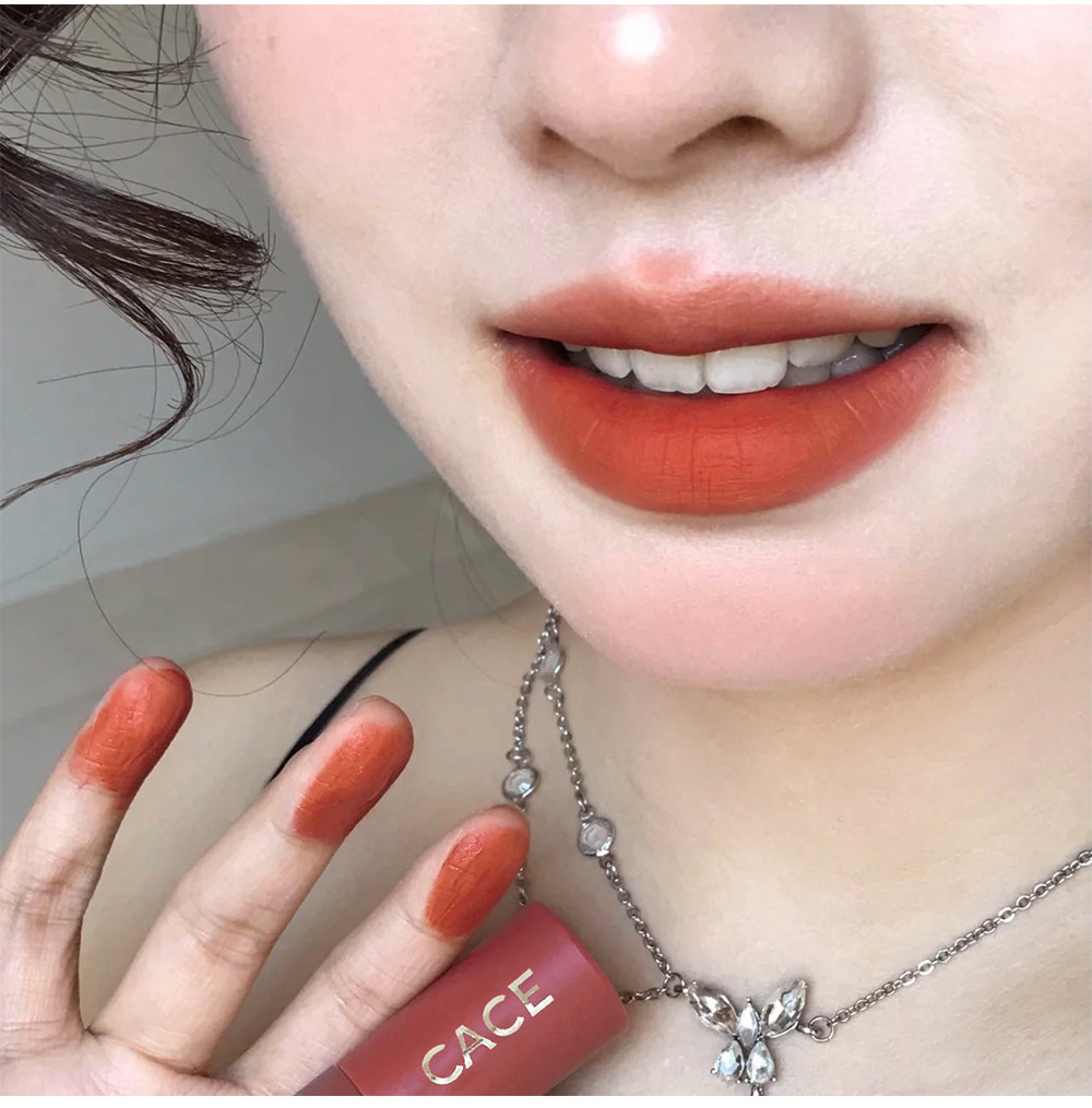 CACE Pure Matte Lip Clay Velvet brightening Lip Gloss, Light and versatile makeup wholesale, live-streamed by Internet celebrities undefined