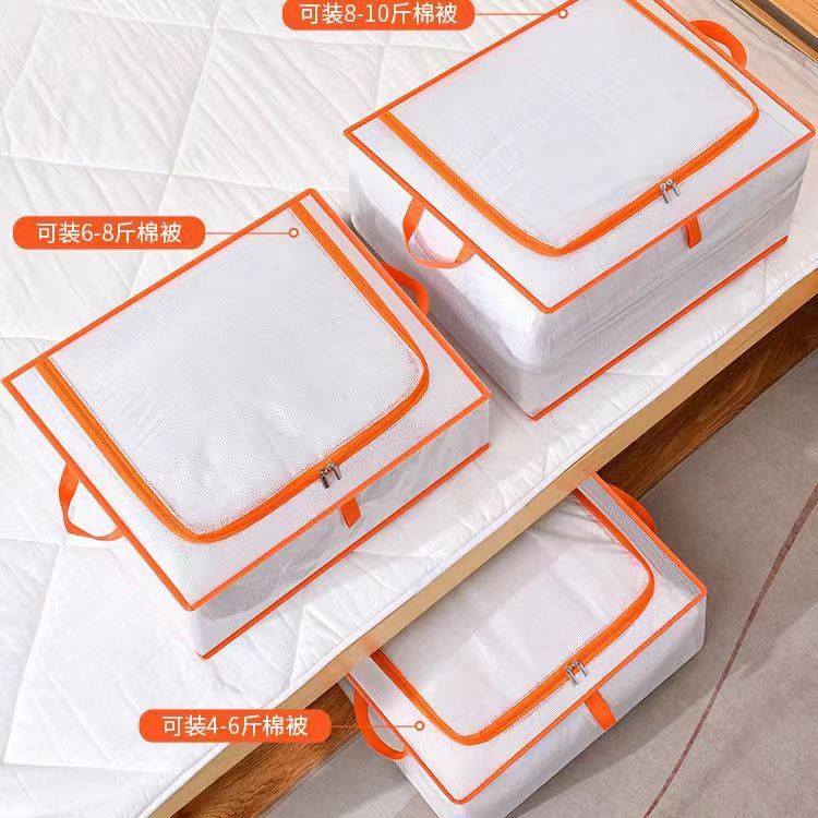 Transparent Visible Quilt Storage Bag, Large Capacity Foldable Dustproof and Moisture-Proof Moving Bag, Wardrobe Under-Bed Sorting and Organizing Bag Transparent Visible Quilt Storage Bag, Large Capacity Foldable Dustproof and Moisture-Proof Moving Bag, Wardrobe Under-Bed Sorting and Organizing Bag
