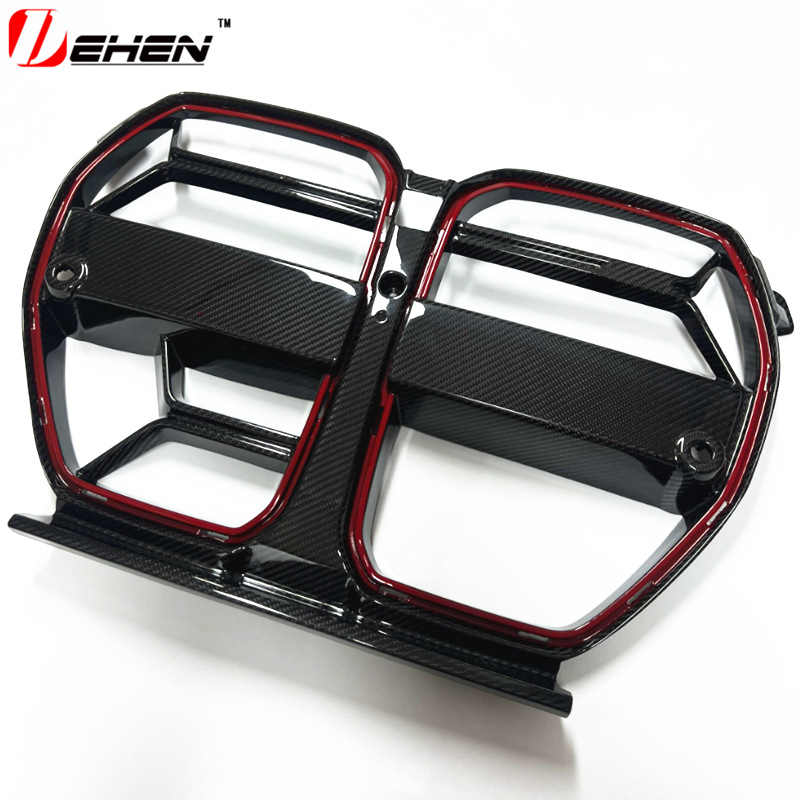 Suitable for Bmw's New M3 M4 G80 G81 G82 Dry Carbon Fiber Front Grille Csl Carbon Fiber Lower Grille