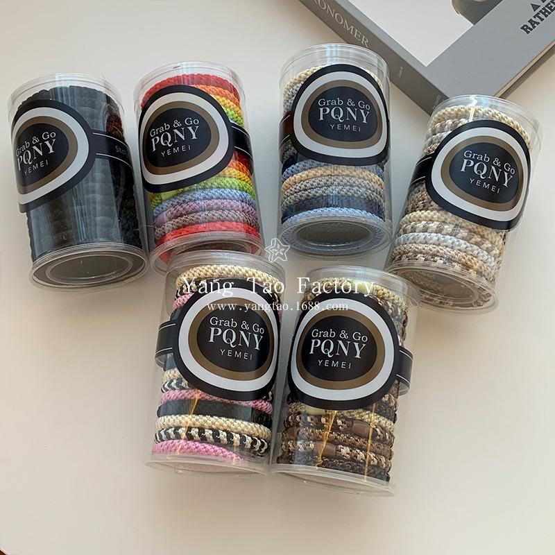 Kunling estrella con el mismo anillo de cabello de alta elasticidad para mujeres correa de cabello gruesa tirada constante cuerda de cabello de cola de caballo alta