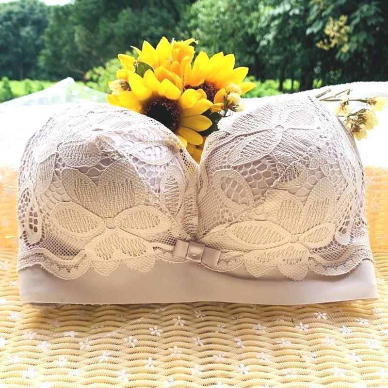 極厚ブラジャー 10cm 小胸プッシュアップ 厚みのある12cm 下着 女性用 平胸 リムなし 極厚 大きく見える調整ブラジャー|undefined