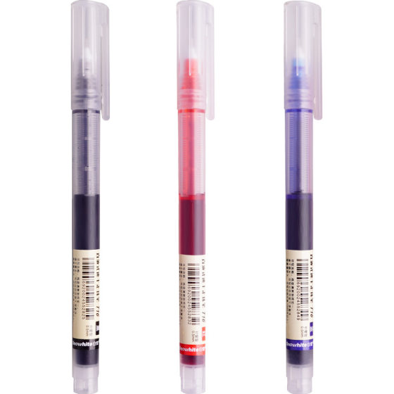 Snow White T16 Direct Liquid Ball Pen Quick-drying 0.5mm Gel Pen Signature Pen Test Student Special Pen Black Pen