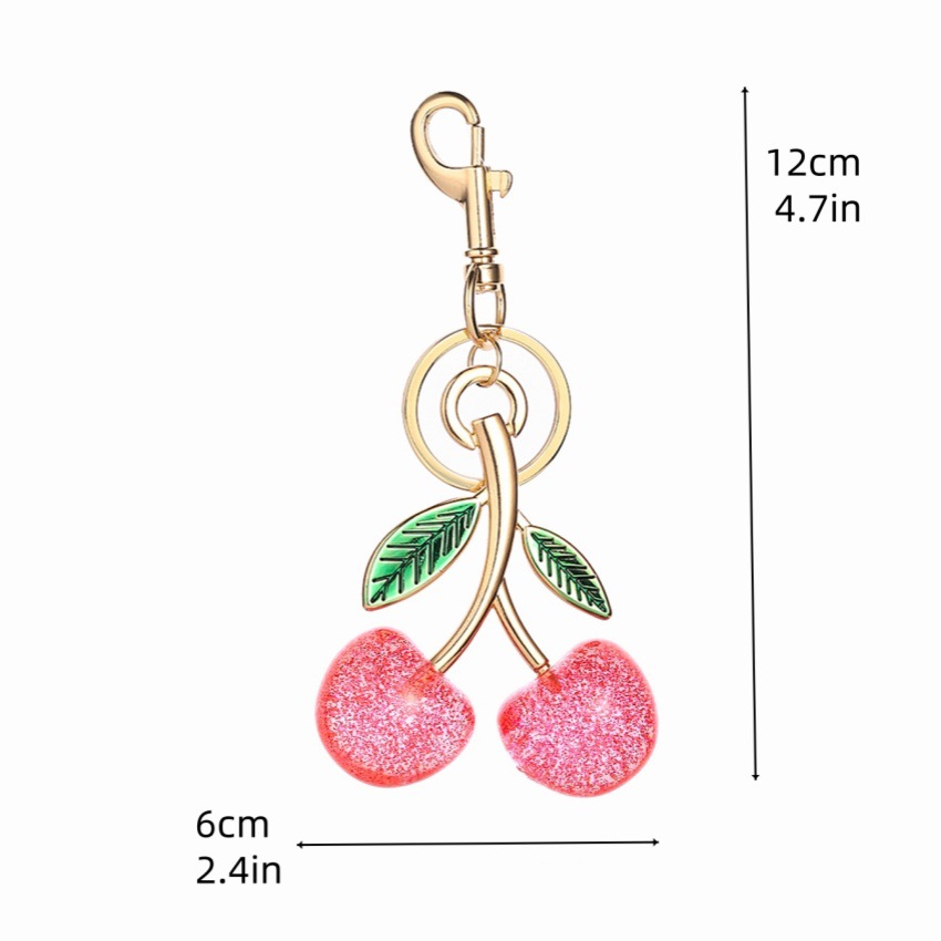 45g Weight Resin Cherry Bag Pendant Keychain Bag Charms