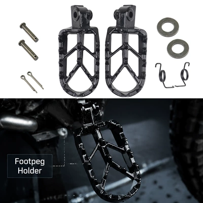 Wholesale electric off-road motorcycle modified anti-slip foot pedals suitable for Yozma IN10 and most electric motorcycles (Motorcycle pedals)