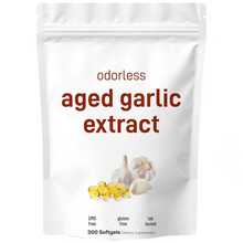 现货新品亚马逊跨境热销Aged Garlic Extract无味大蒜油软胶囊