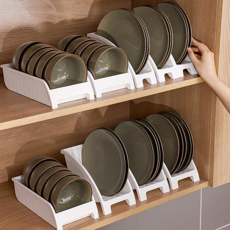 Kitchen drain dish rack multi-card plate storage rack bowl rack countertop tableware storage rack dish storage box