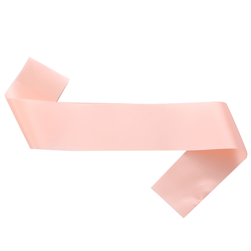 Single-layer high-density satin blank shoulder straps directly supplied from the factory. Can be used to DIY various party belts and ceremonial belts.