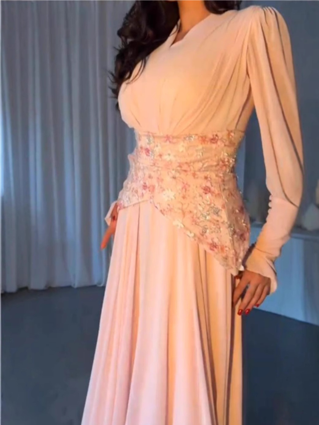 Robe à fleurs à taille féerique, nouveau style AliExpress Amazon, mode transfrontalière européenne et américaine, printemps 2025