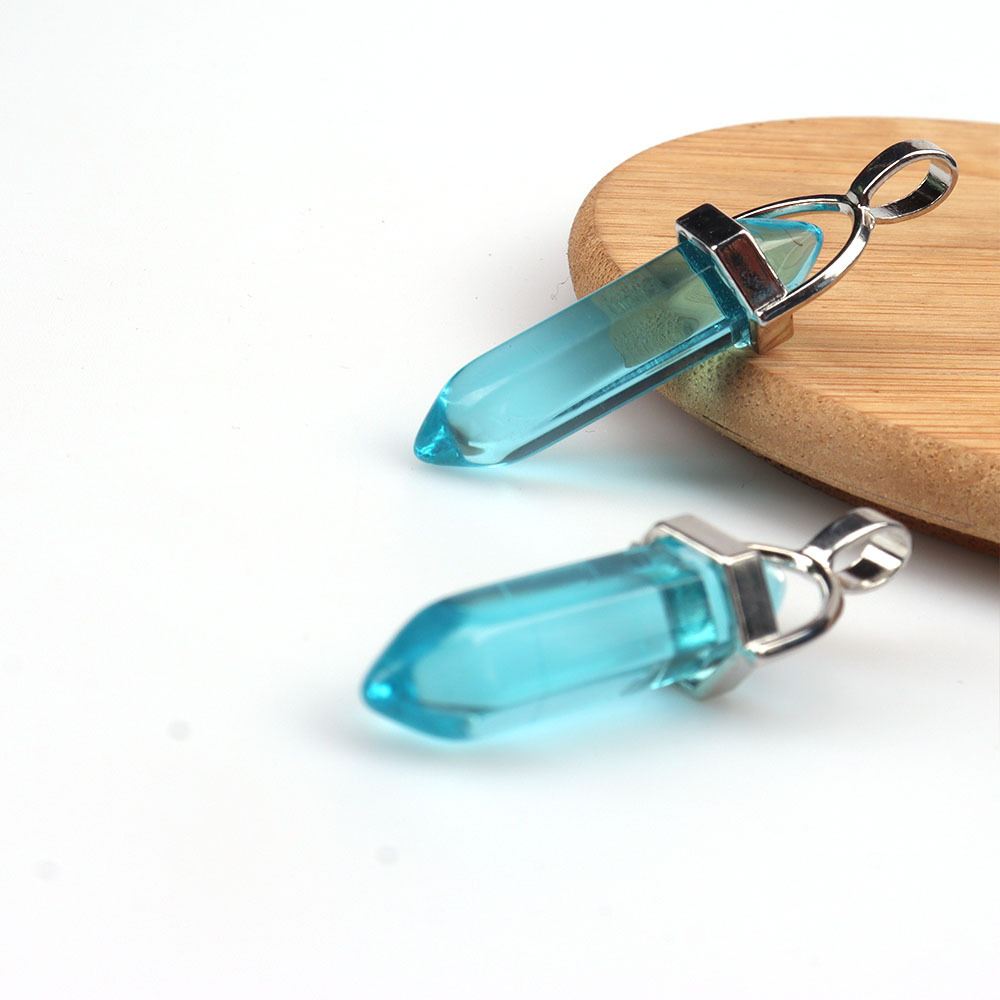 12g Weight Pendant, Rope Jewelry Making Type 8*32mm Jewelry Making Size DIY Jewelry Accessories Classification 1 Piece Quantity Crystal Material Hexagon prism Pattern Simple Style Style 1 Piece 8*32mm Crystal Hexagon Prism Pendant Rope 7