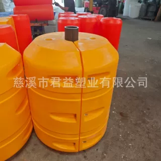 800*1100mm水电厂定制批发拦污管道浮桶泡沫填充拦污浮排塑料浮筒