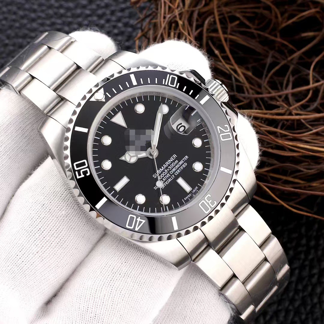 Factory Direct Sales Green Submariner Watch Black Submariner Men's Business Automatic Mechanical Watch Luminous Waterproof Watch