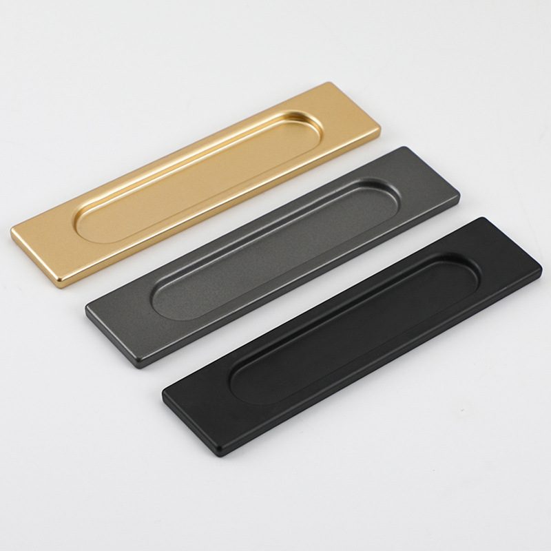 Adhesive handle for hollow-core doors, glass doors, kitchen doors, and drawers - invisible handle in gold, black, and gray