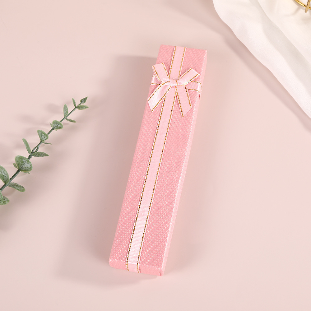 Fábrica directa nueva caja de regalo de madera collar pinzas de cabello caja de embalaje de joyería regalo de cumpleaños caja de regalo de arco creativa