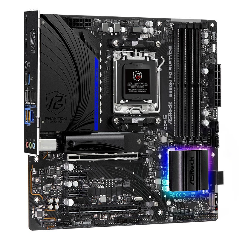 Совместимая материнская плата AMD Hua B650M PG RIPTIDE Black Tide Storm D5 AMD7000 серия