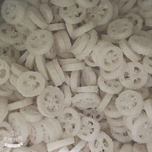 Loofah bird chew toy pet dental care item Loofah pieces Loofah slices