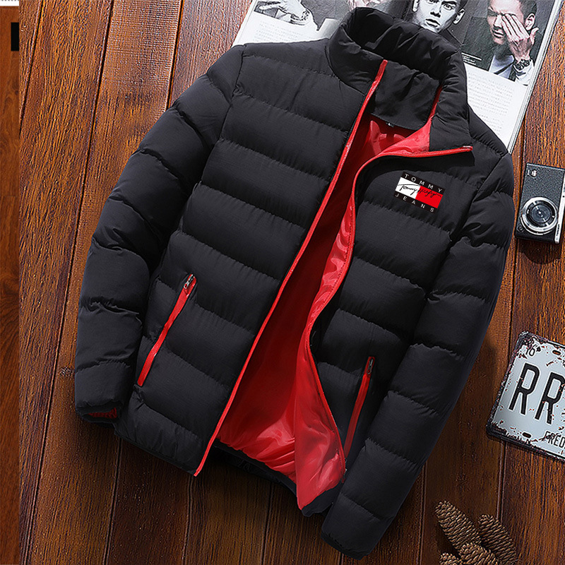 2023 Winter Cotton-padded Coat Men's Coat Korean Style Slim-fit Mid-length Fashionable Casual Thickened Cotton-padded Coat Warm Coat