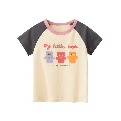 27home children's clothing brand cartoon short-sleeved summer clothes new style European and American style kids' T-shirt baby clothes drop shipping
