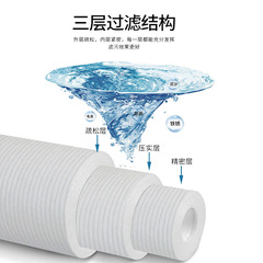 10-inch 130g Needled PP Cotton Filter Cartridge 1 Micron 5 Micron Kitchen Water Filter Replacement for Purifier Universal Filter