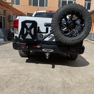 Suitable for Toyota Tantu competitive rear bumper with Spare Tire Rack oil barrel rack rear anti-collision bumper can press fake plate bar