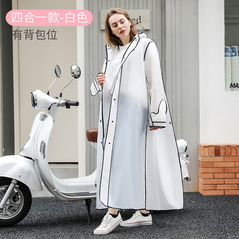 レインコート卸売EVAファッション大人用全身ロングタイプ暴風雨対応ワンピース電動自転車用レインコート旅行通勤サイクリング用|undefined