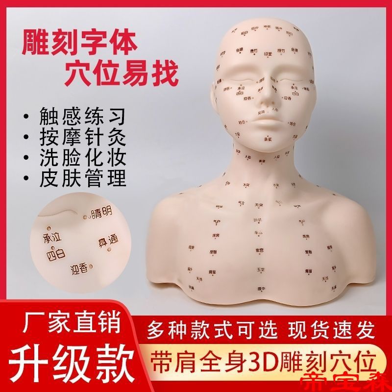 skin Administration Headform Shoulder cosmetology Dummy head Model massage Bald Makeup Needlework grafting Mannequin head