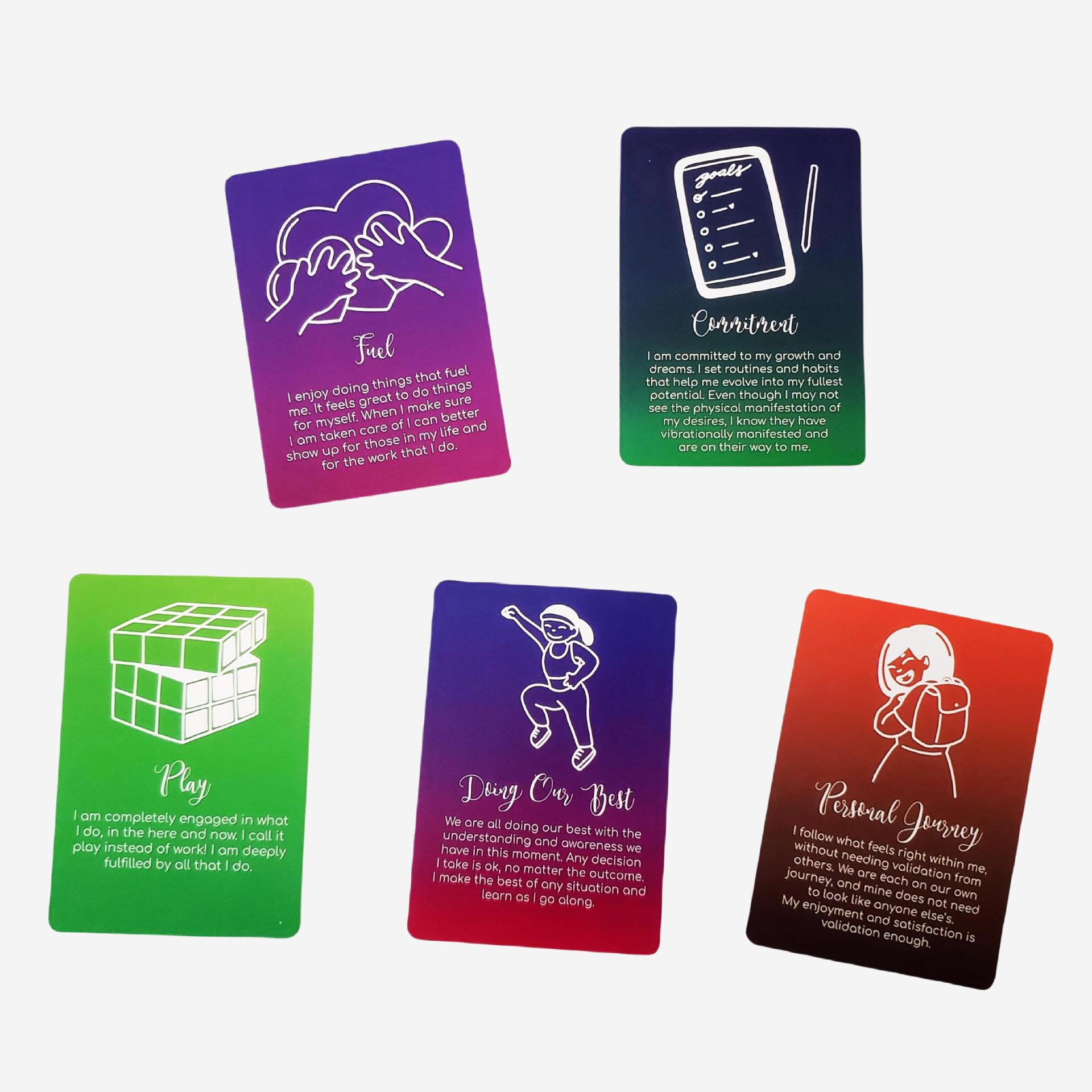 Mindful Messages Oracle Cards Mindfulness Meditation Game Set_voghion.com
