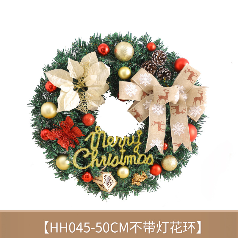 Amazon Navidad guirnalda 40/50/60cm simulación Navidad guirnalda adornos Navidad decoraciones colgante puerta colgante