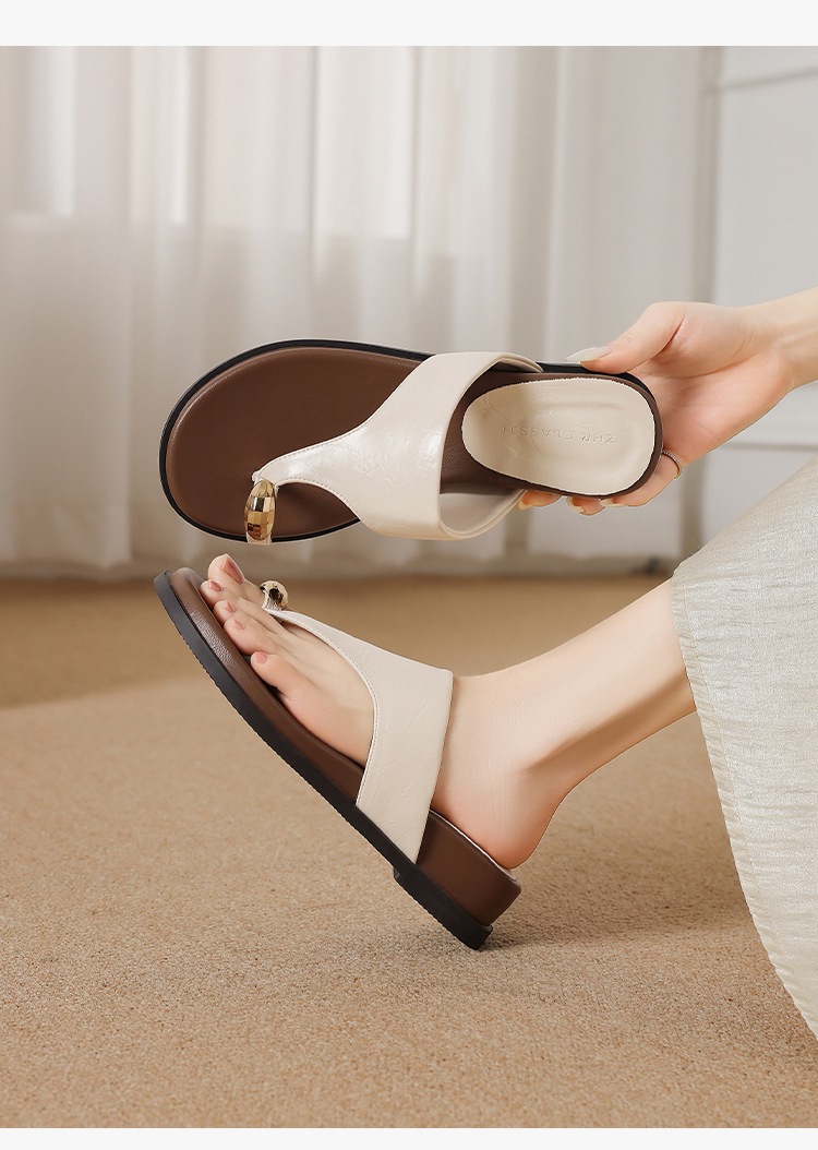 Dép sandal nữ xỏ ngón họa tiết da báo đế mềm — KN399 Hoa văn báo chi tiết 14