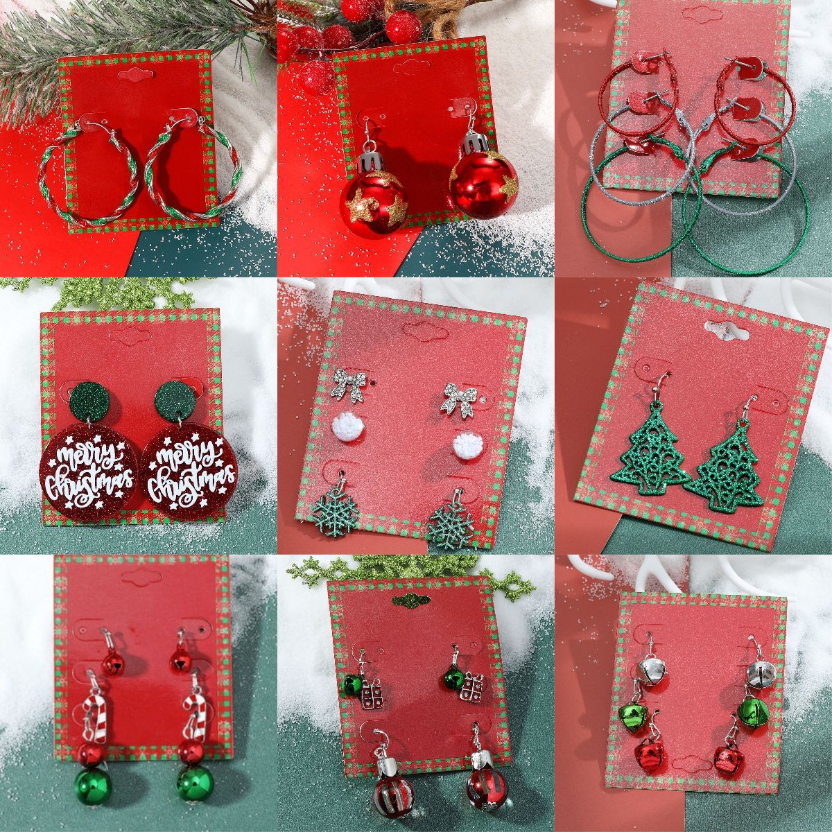 Christmas cartoon cute earrings