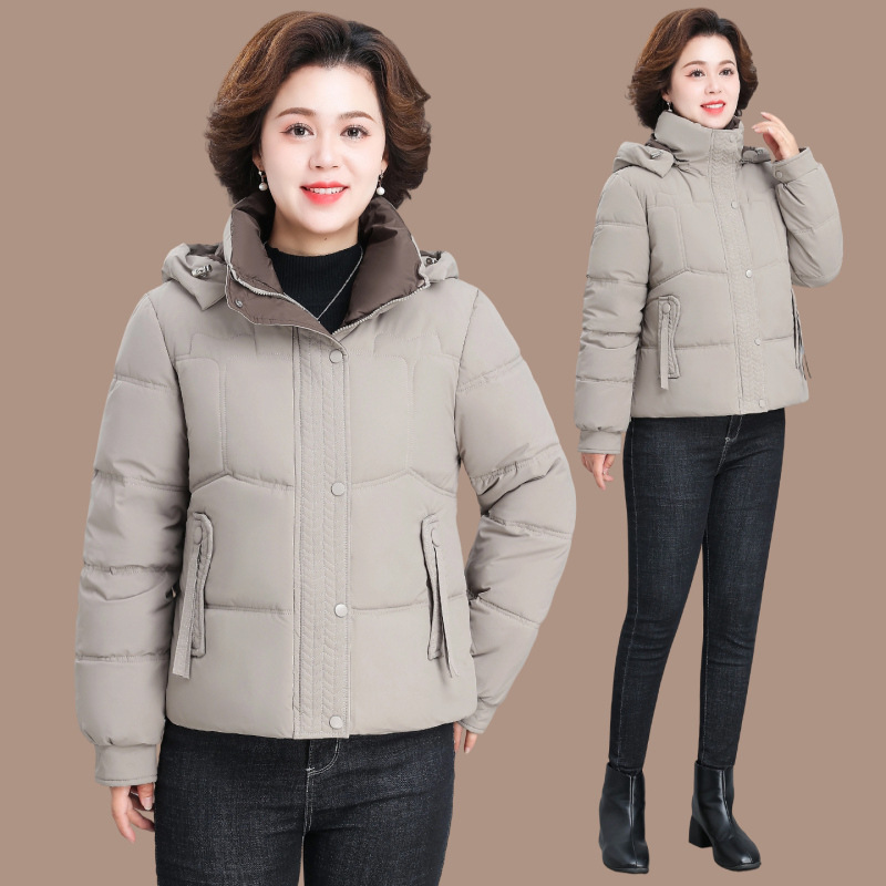 短款棉服棉衣女款爆款2025新款冬季时尚宽松中老年妈妈立领小棉袄