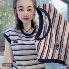 2025爆款欧货洋气显瘦时尚条纹拼接撞色圆领无袖T恤上衣