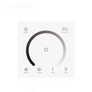 Factory direct 86 panel semicircle touch dimmer LED dimmer touch panel monochrome light strip controller