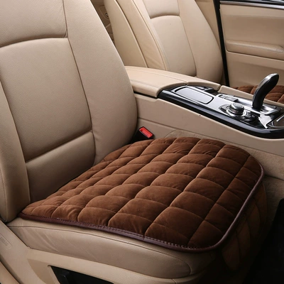 Seat Cushion, Wool pad - single-piece-with-mobile-phone-pocket-brown