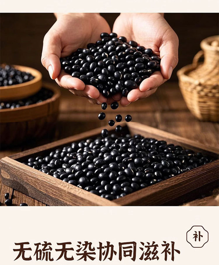 Dang Gui Black Soybeans (Angelica sinensis & Glycine max) — Ready-to-Eat Herbal Snack, 100g preparation