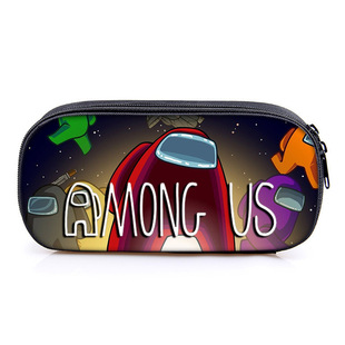 Space Wolf Kill Among Us Pencil Case Game Cartoon Soft Pencil Case for Primary and Secondary School Students Stationery Case Children's Pencil Case