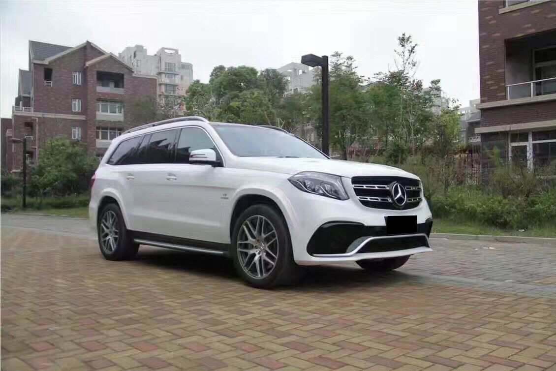 Suitable for Mercedes-Benz X166 upgrade to GLS63 AMG body kit, front and rear bumpers, wheel arches, rear lip, exhaust tip modification parts wholesale