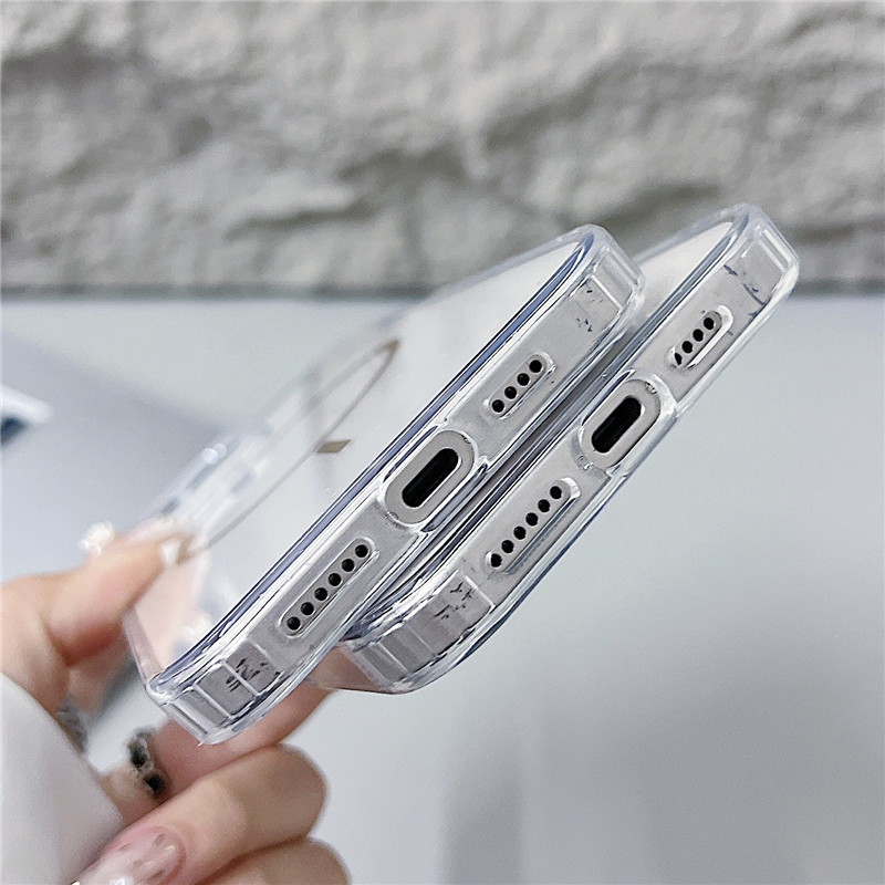Magnetic Phone Case For Iphone With Wireless Charging Ring_voghion.com