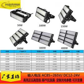 LED 模组泛光灯100W投光灯150W球场打200W 300W 500W 1000W隧道灯