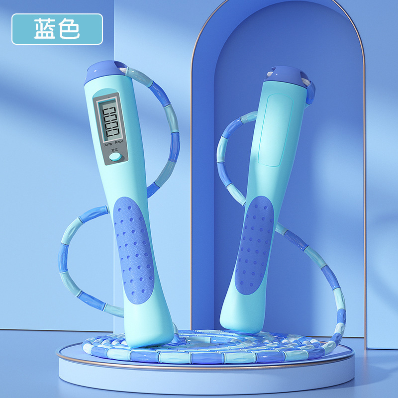 파란색 단일 버튼 대나무 섹션